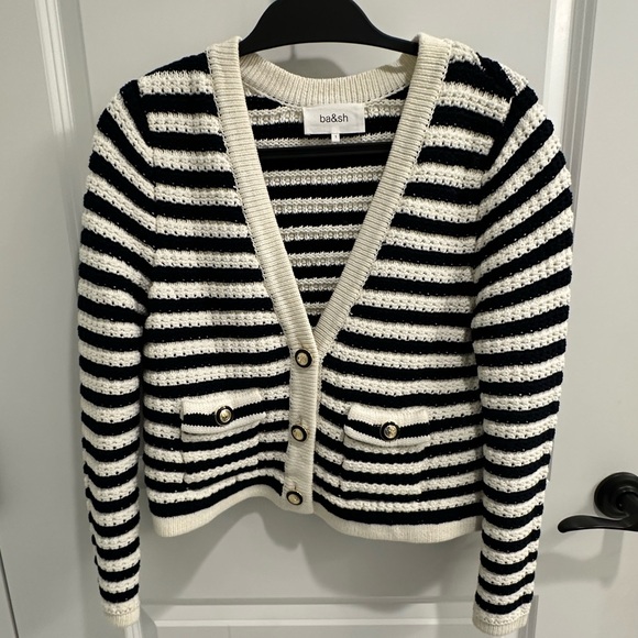 Ba&sh V-Neck Gaspard Cardigan Sweater - Picture 2 of 8